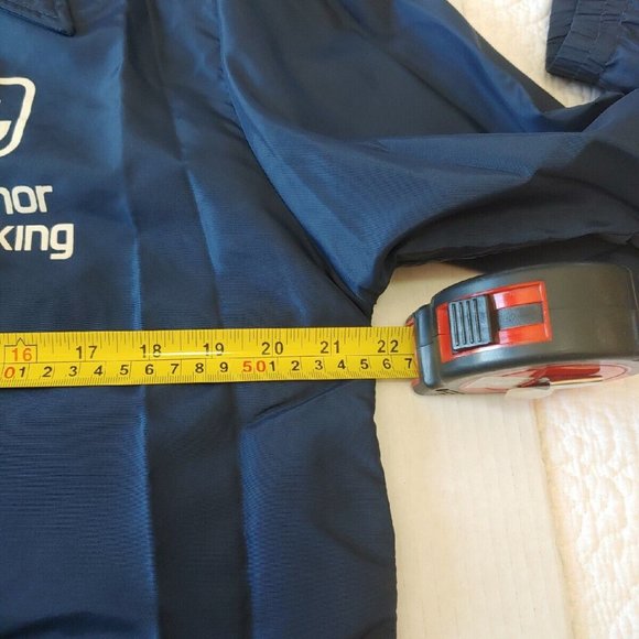 Anchor Hocking Employee Jacket VINTAGE Windbreaker Coat Rennoc USA Blue Small - Picture 2 of 10